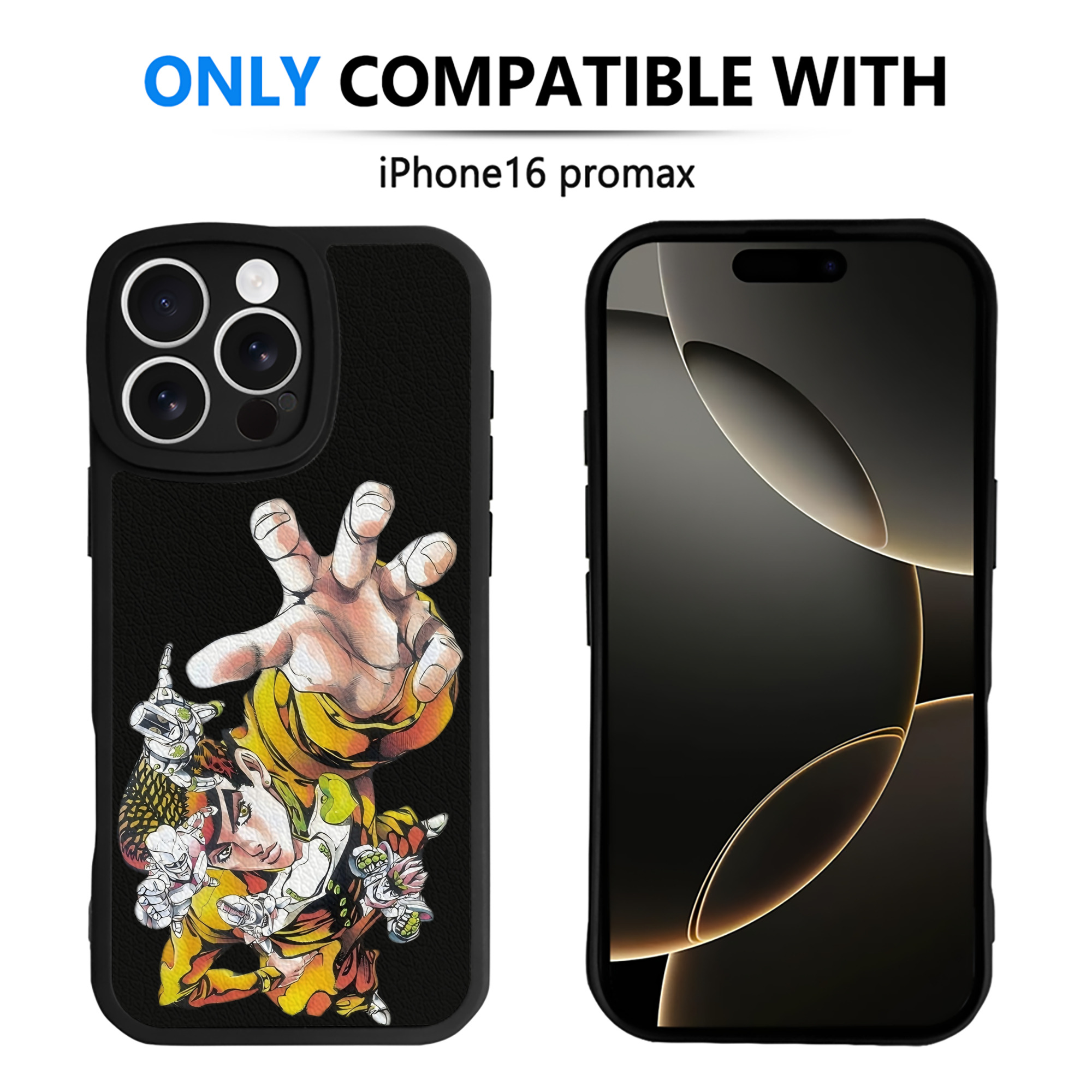 （画像用） ジョジョの奇妙な冒険 ひがしかた じょうすけ JoJo's Bizarre Adventure Higashikata Josuke 【iPhone 16シリーズ対応】シリコンスマホケース（レザー調） 材質：シリコン
